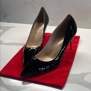 Elegant Black Red Bottom Inspired Heels